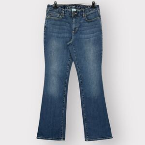 Eddie Bauer Brook Bootcut Jeans Women 10S Blue‎ Slightly Curvy Fit Pockets K10